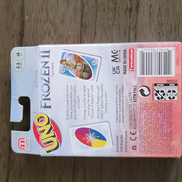 DISNEY UNO FROZEN 2 CARD GAME - Picture 2 of 2